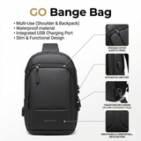 Go Bange Bag Dual use (Backpack and Shoulder) Waterproof- Black color