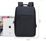 Simple Backpack for laptop 15.6 inch - Black color