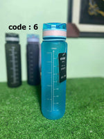 Motivational Water Bottle with Straw & Time Marker-Leakproof زجاجة المياة الرقمية
